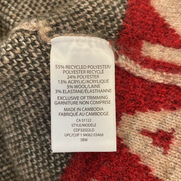 women’s quarter-zip sweater medium Canadiana warm - Picture 5 of 7